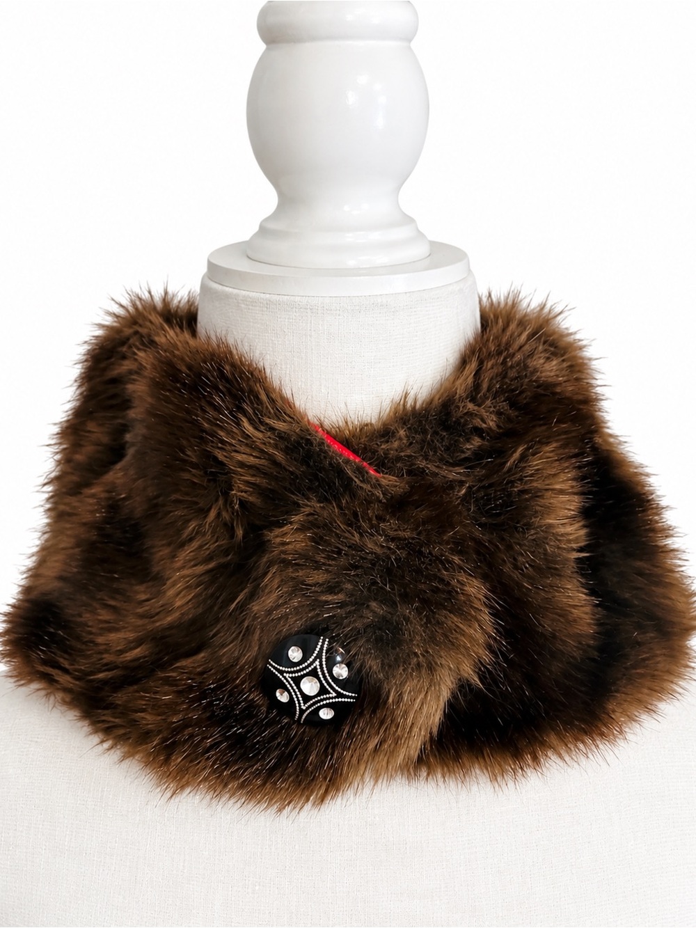 Y2K Faux Fur Collar by Stella and Stevie Deadstock Vintage